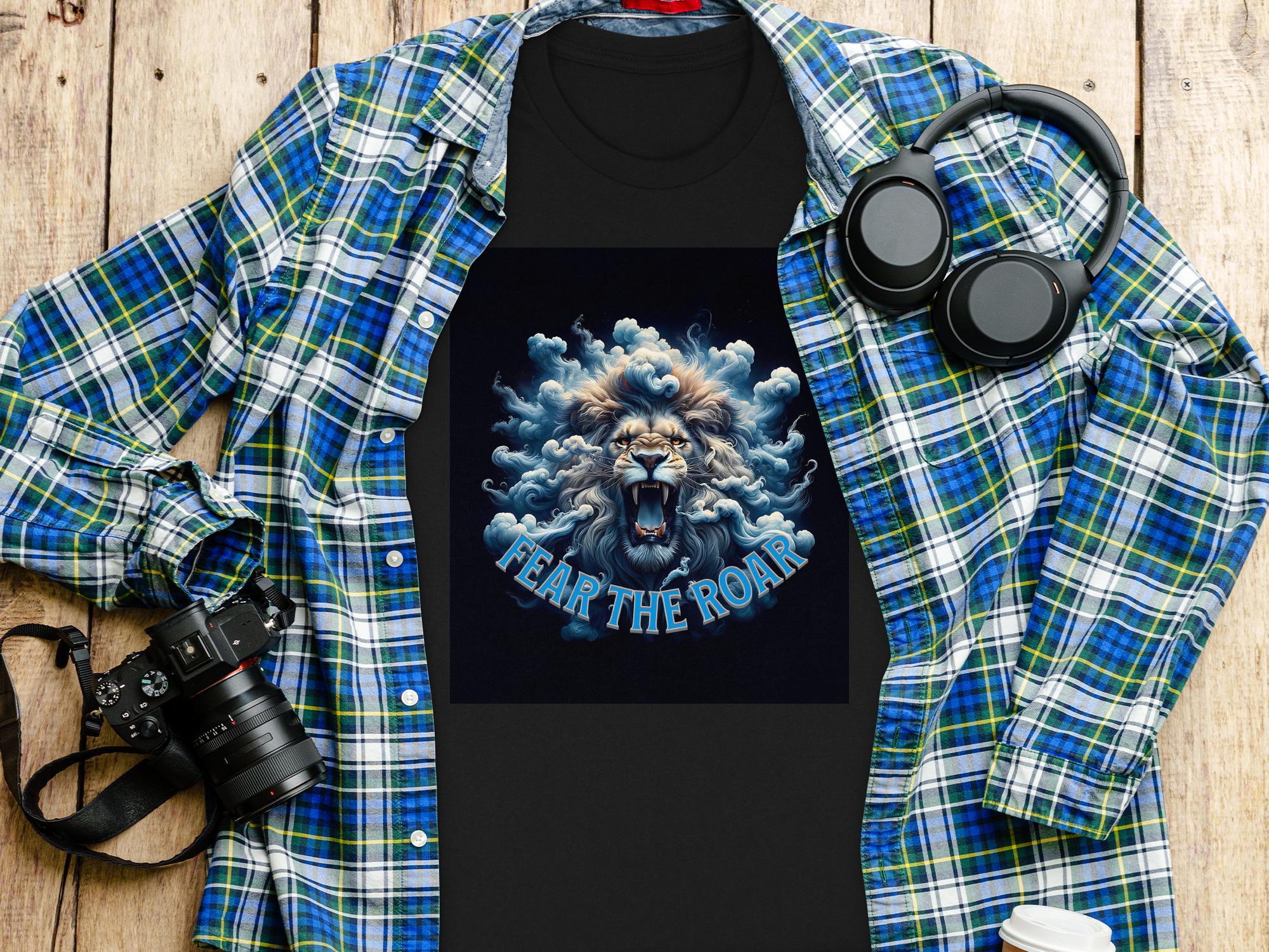 Roaring Lion T-Shirt: Fear the Roar Lions Graphic Tee - Animal Lover Gift