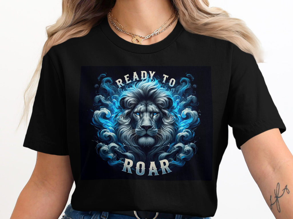 Ready To Roar Lion t-shirt, Blue Lion, King Lion, Roaring Lion, Lions lover, Lion art shirt, Lion gift shirt, Cool Lion tee