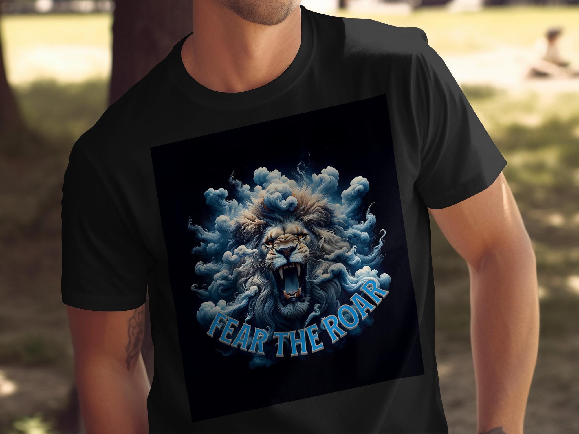Roaring Lion T-Shirt: Fear the Roar Lions Graphic Tee - Animal Lover Gift