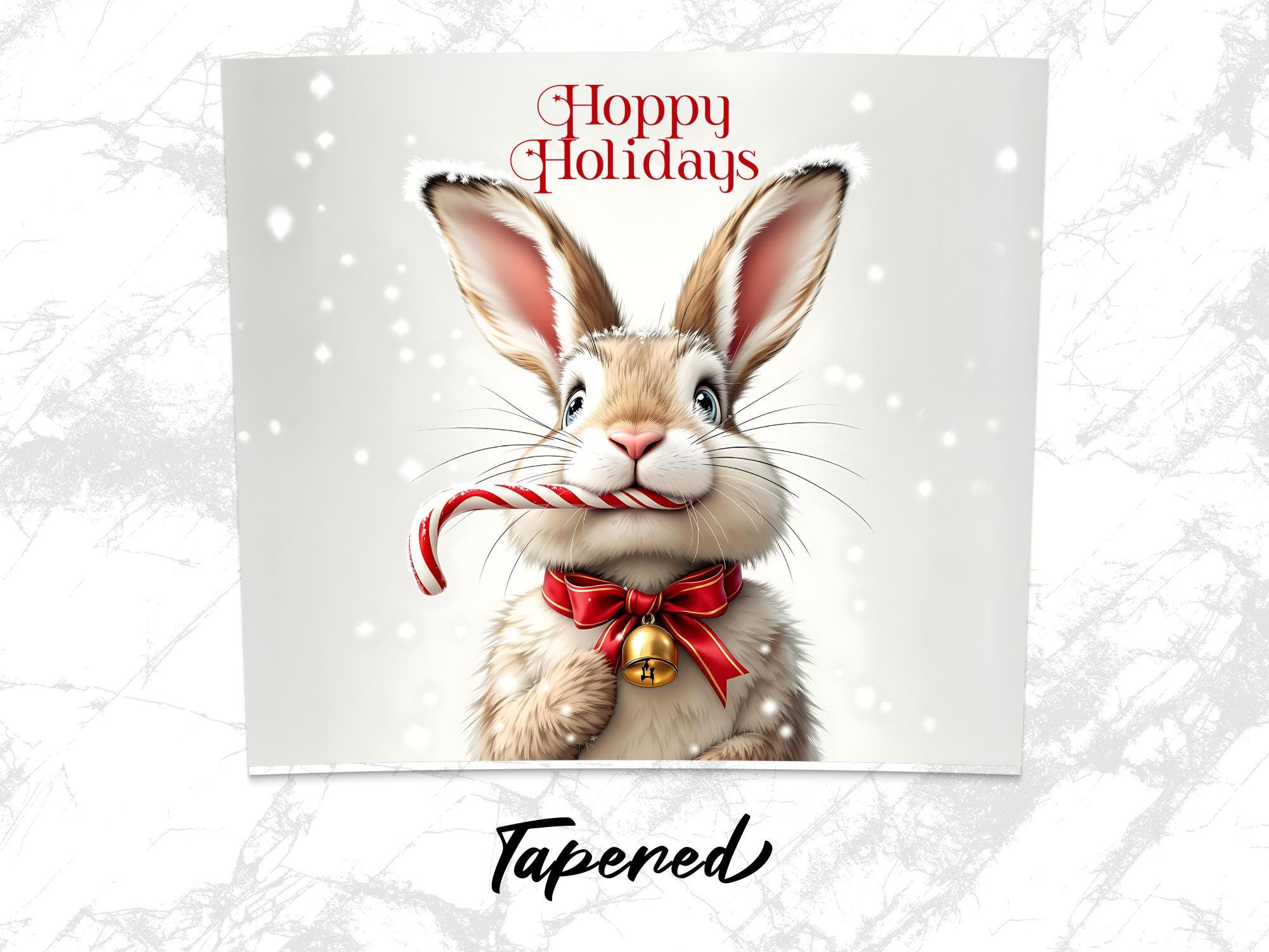 Bunny Christmas Tumbler Wrap: Holiday Sublimation Design (Digital Download)
