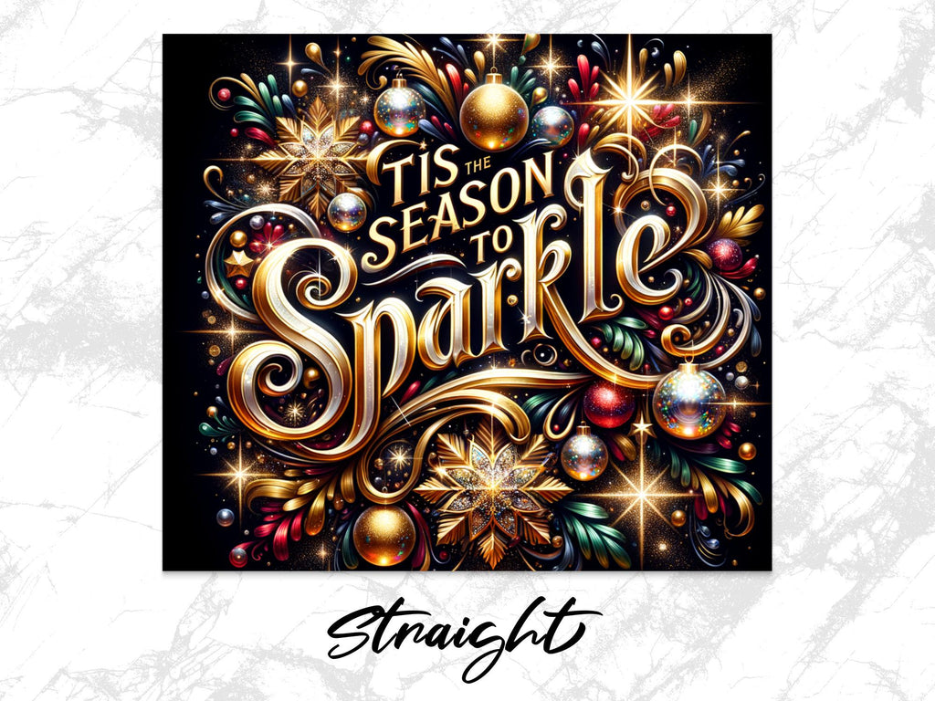 Sparkling Christmas Tumbler Wrap: Festive 20oz PNG Design (Digital Download)