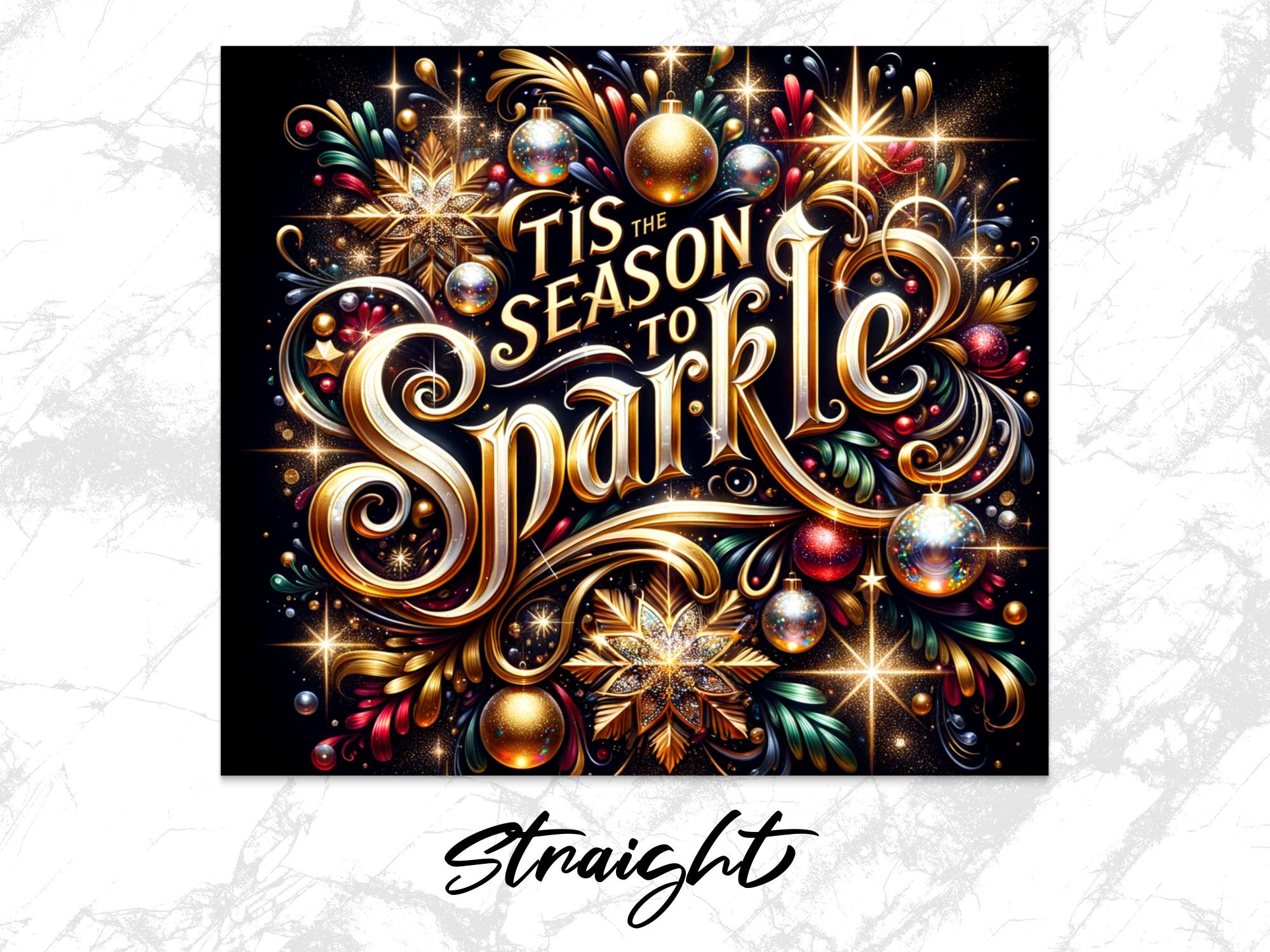 Sparkling Christmas Tumbler Wrap: Festive 20oz PNG Design (Digital Download)