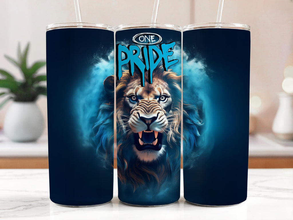 Pride Lion Tumbler Wrap: Angry Lions Sublimation Design (Digital Download)