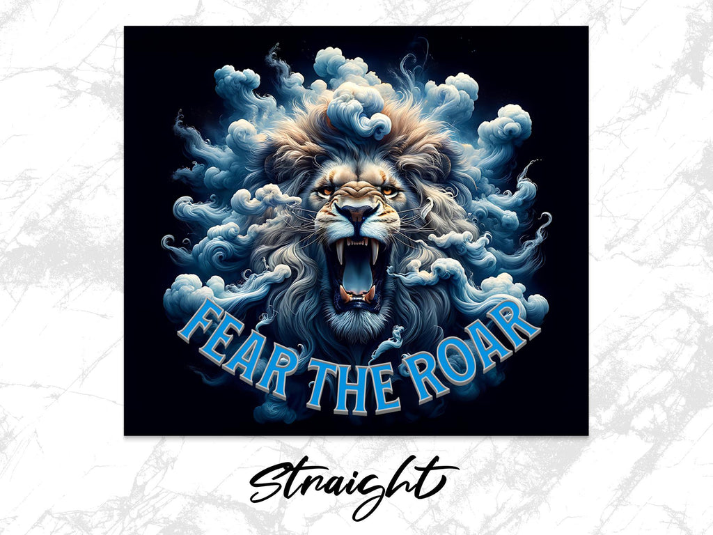 Roaring Lion Tumbler Wrap: Fierce Animal Design (Digital Download)