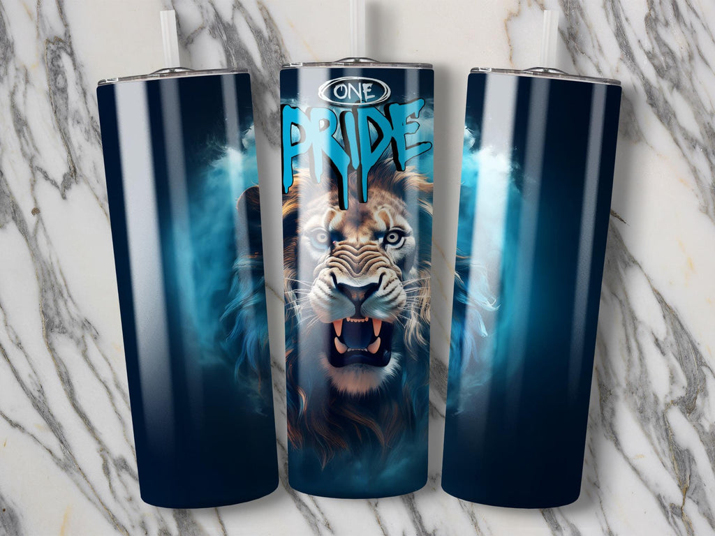 Pride Lion Tumbler Wrap: Angry Lions Sublimation Design (Digital Download)