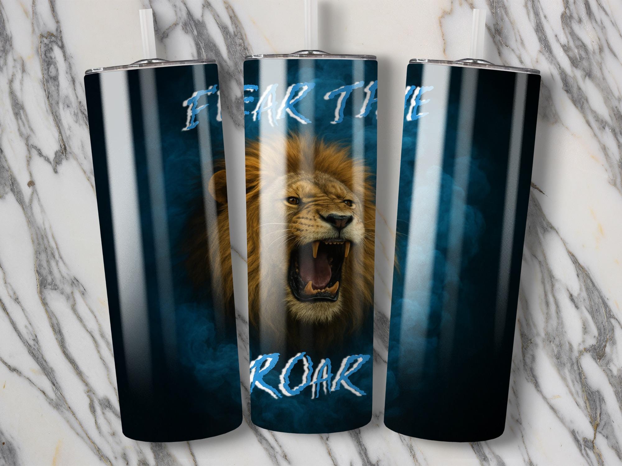 Roaring Lion Tumbler Wrap Design: Fear The Roar (Digital Download)