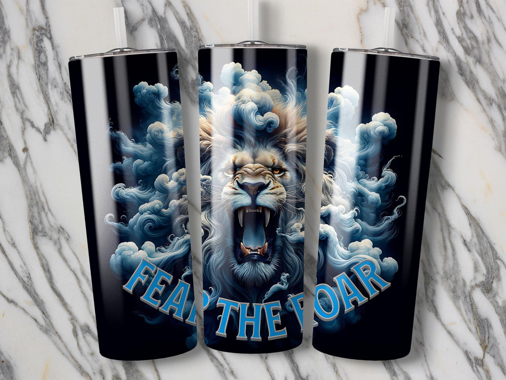 Roaring Lion Tumbler Wrap: Fierce Animal Design (Digital Download)