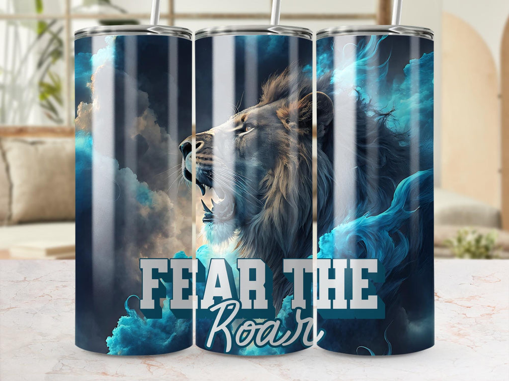 Roaring Lion Tumbler Wrap: 20oz Sublimation Design (Digital Download)