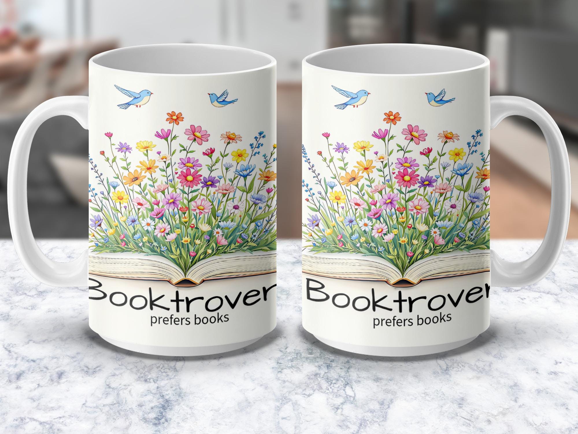 Booktrovert Mugs and Glassware, Flower Book Mug, Reading Lover Gift, Book Lover Mug, Reader Mug, Bookworm Gift, Floral Book Lover Gift