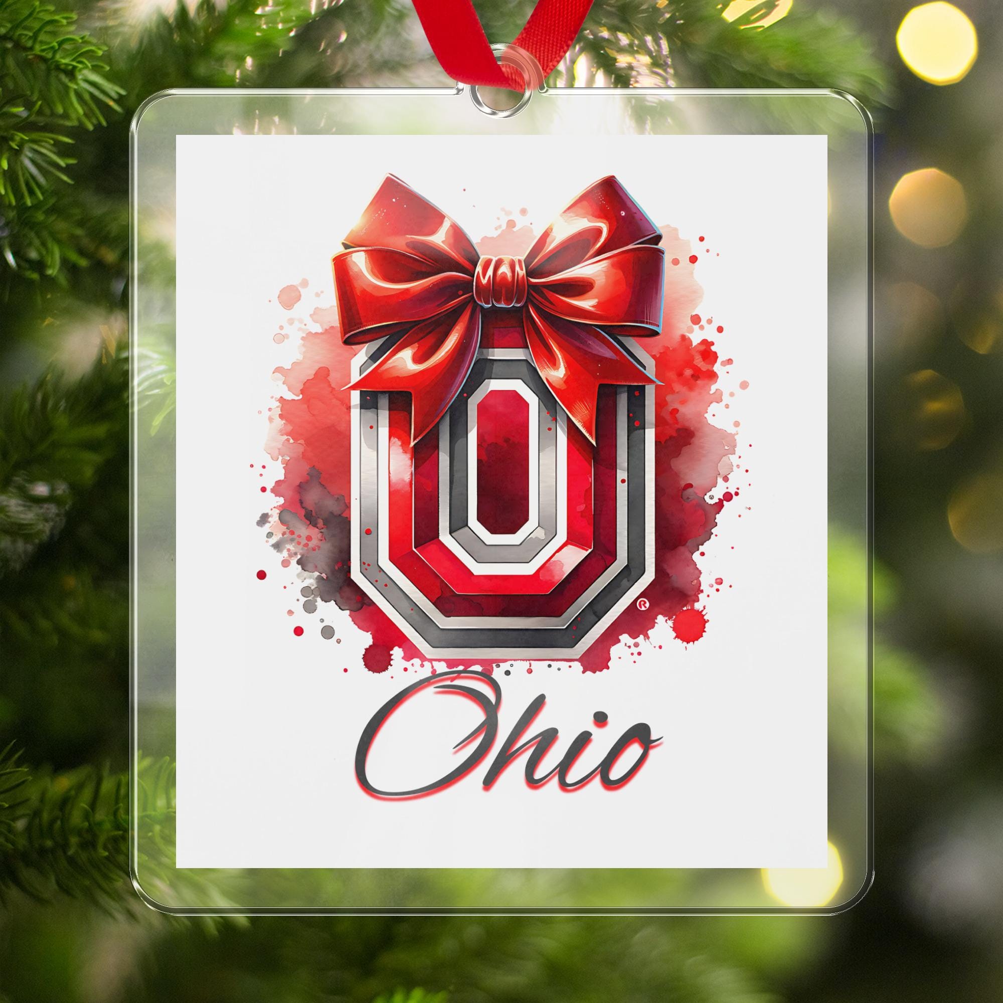 Ohio Buckeyes PNG: Bow Shirt Sublimation Design (Digital Download)