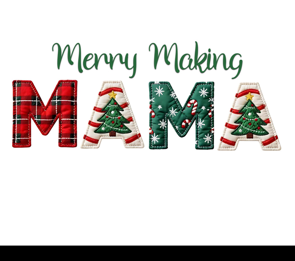 Merry Making Mama Long Sleeve T-Shirts, Christmas Mama Shirt, Holiday Shirts, Festive Mama, Christmas Gift, Holiday Apparel