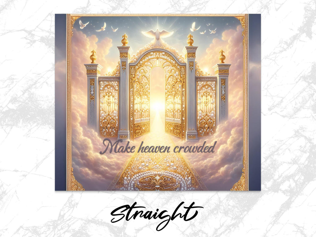 Make Heaven Crowded 20oz Tumbler Wrap: Heaven's Gate Design (Digital Download)